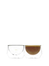 Photo of KRUVE IMAGINE Glasses (2-Pack) ( Latte (250ml 8.5oz) Clear ) [ Kruve ] [ Coffee Glasses ]