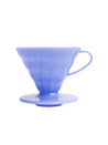 Photo of HARIO V60-02 Dripper (Plastic) ( Sky Blue Standard (JP EN) ) [ HARIO ] [ Pourover Brewers ]