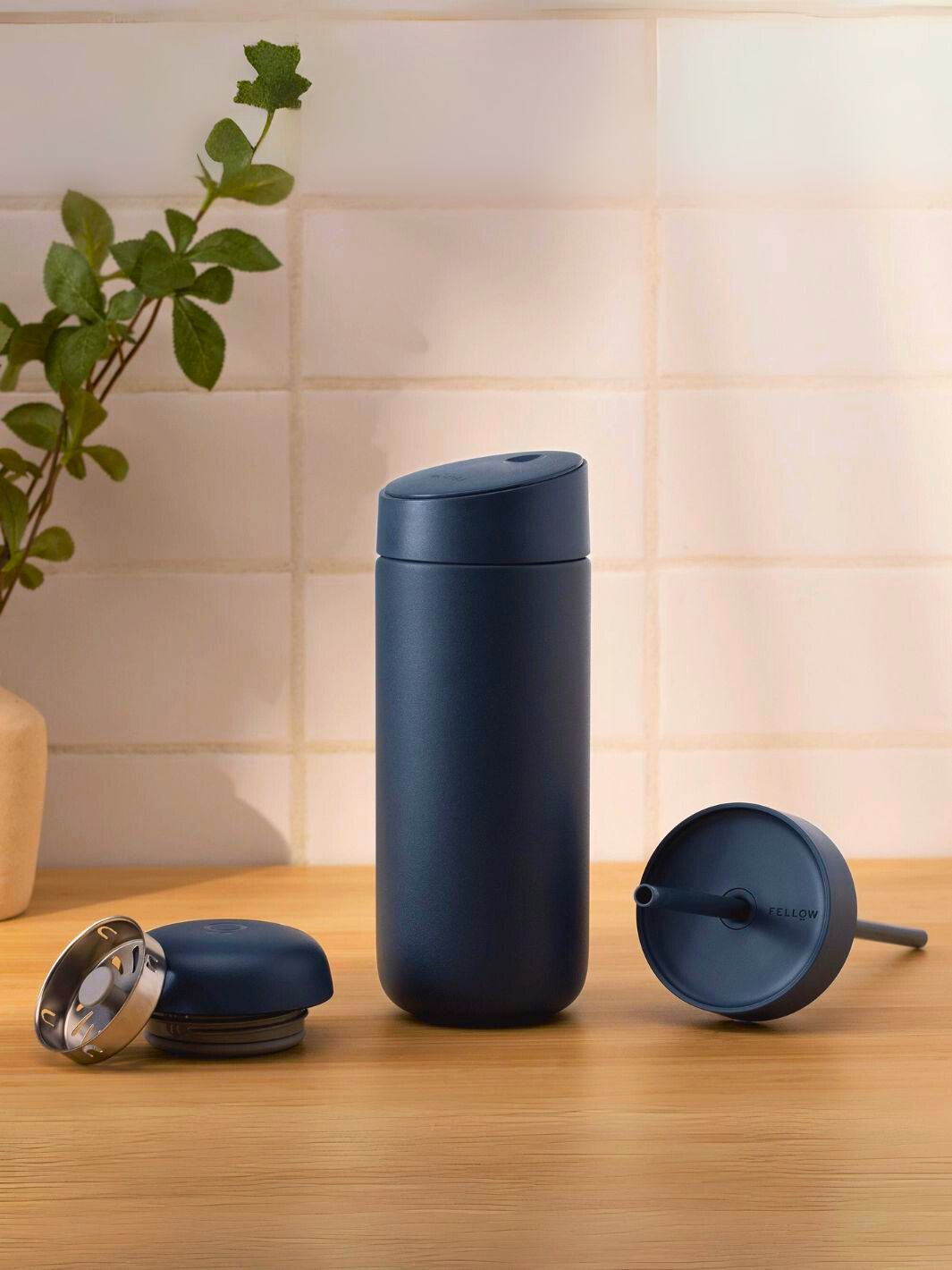 Thermos 16 Oz. Matte Blue Stainless Steel Insulated Travel Tumbler
