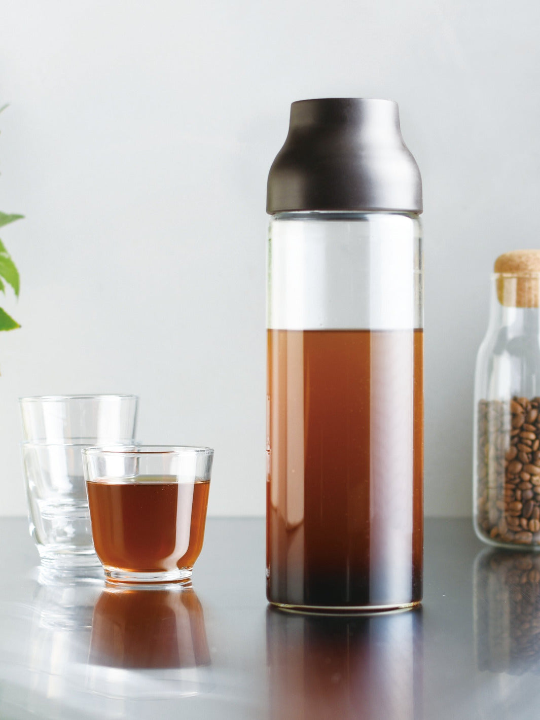 1000ml 1L glass water carafe fridge water pitcher bottle dispenser