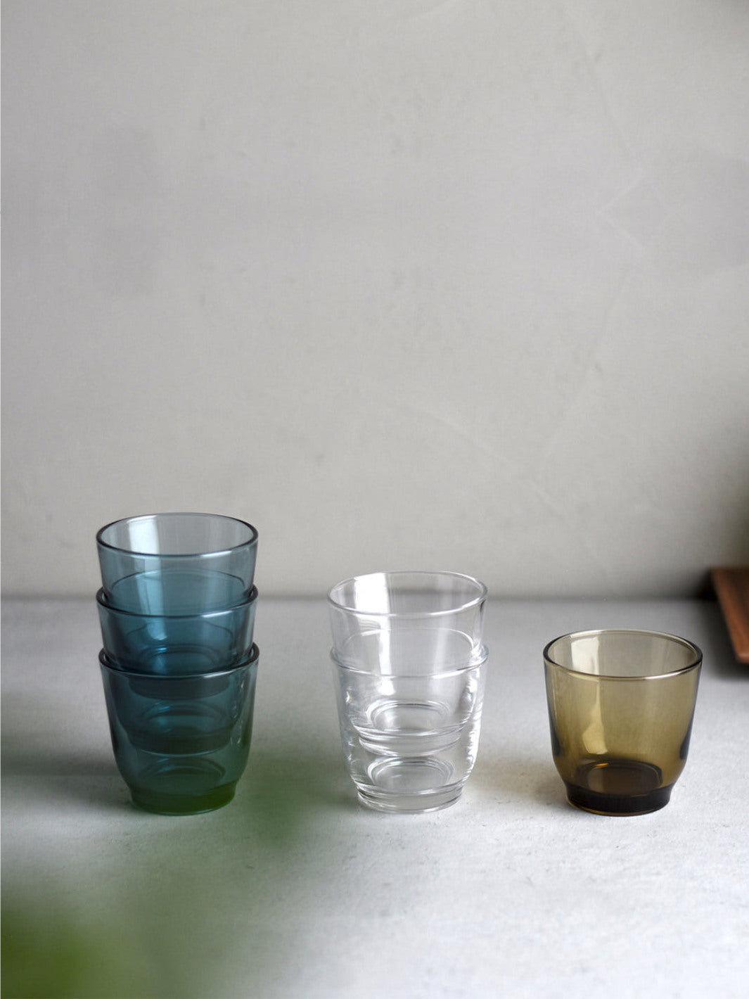 Kinto Hibi Tumblers, Set of 4, Glass, 5 Colors, 2 Sizes on Food52