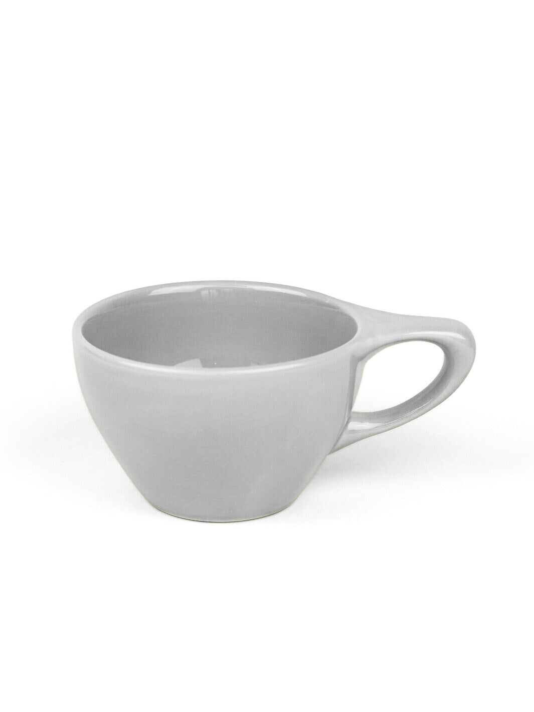 notNeutral Lino Porcelain Cup & Saucer (Small Latte, White, 8 oz, 2)