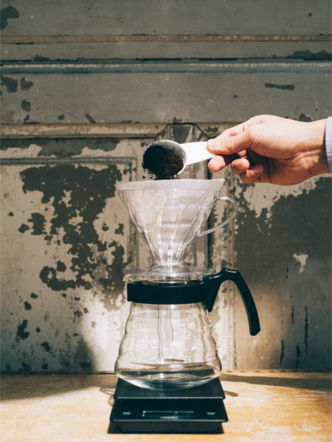 Hario V60 Drip Coffee Pour Over Scale, White