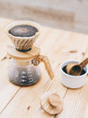 Photo of HARIO V60-02 Glass Dripper (Olive Wood) ( ) [ HARIO ] [ Pourover Brewers ]