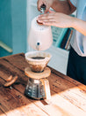 Photo of HARIO V60-02 Glass Dripper (Olive Wood) ( ) [ HARIO ] [ Pourover Brewers ]