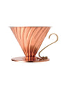 Photo of HARIO V60-02 Copper Dripper (Raw) ( ) [ HARIO ] [ Pourover Brewers ]