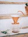 Photo of HARIO V60-02 Copper Dripper (Raw) ( ) [ HARIO ] [ Pourover Brewers ]