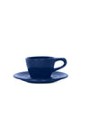 Photo of notNeutral LINO Single Cappuccino Cup & Saucer (5oz/148ml) ( Dark Blue ) [ notNeutral ] [ Coffee Cups ]