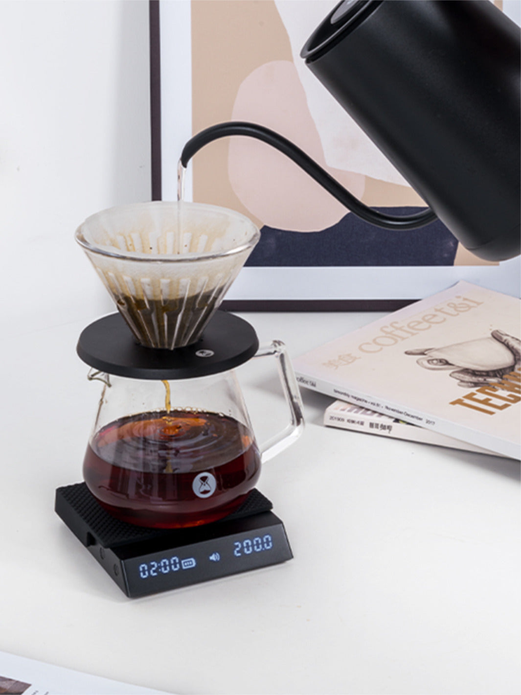 Espresso Scale With Timer, Drip Coffee Scale, Small And Handy