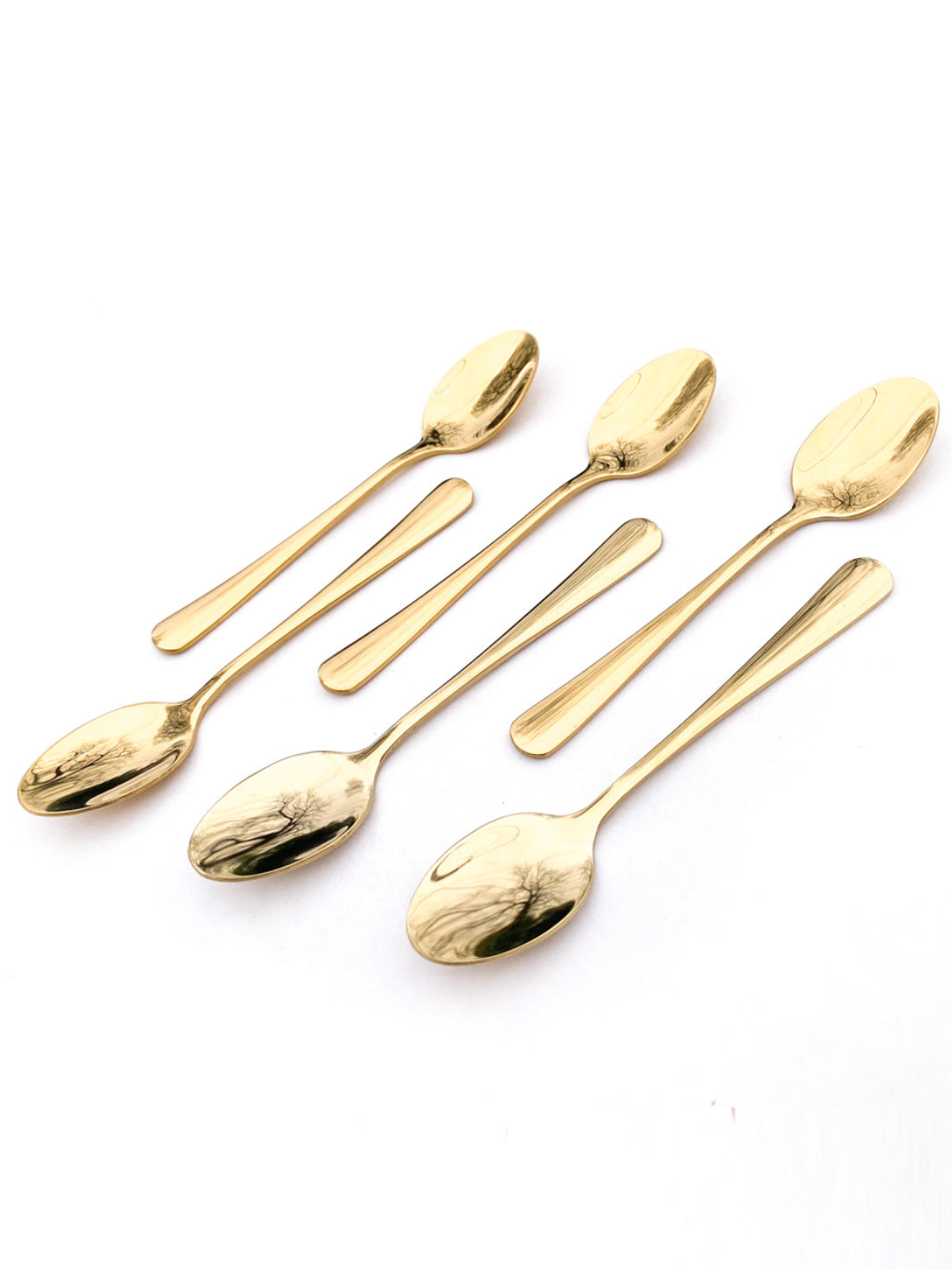 Watris Veiyi 5PCS Short Handle Spoons Small Scoops for Canisters Mini Gold  Sp